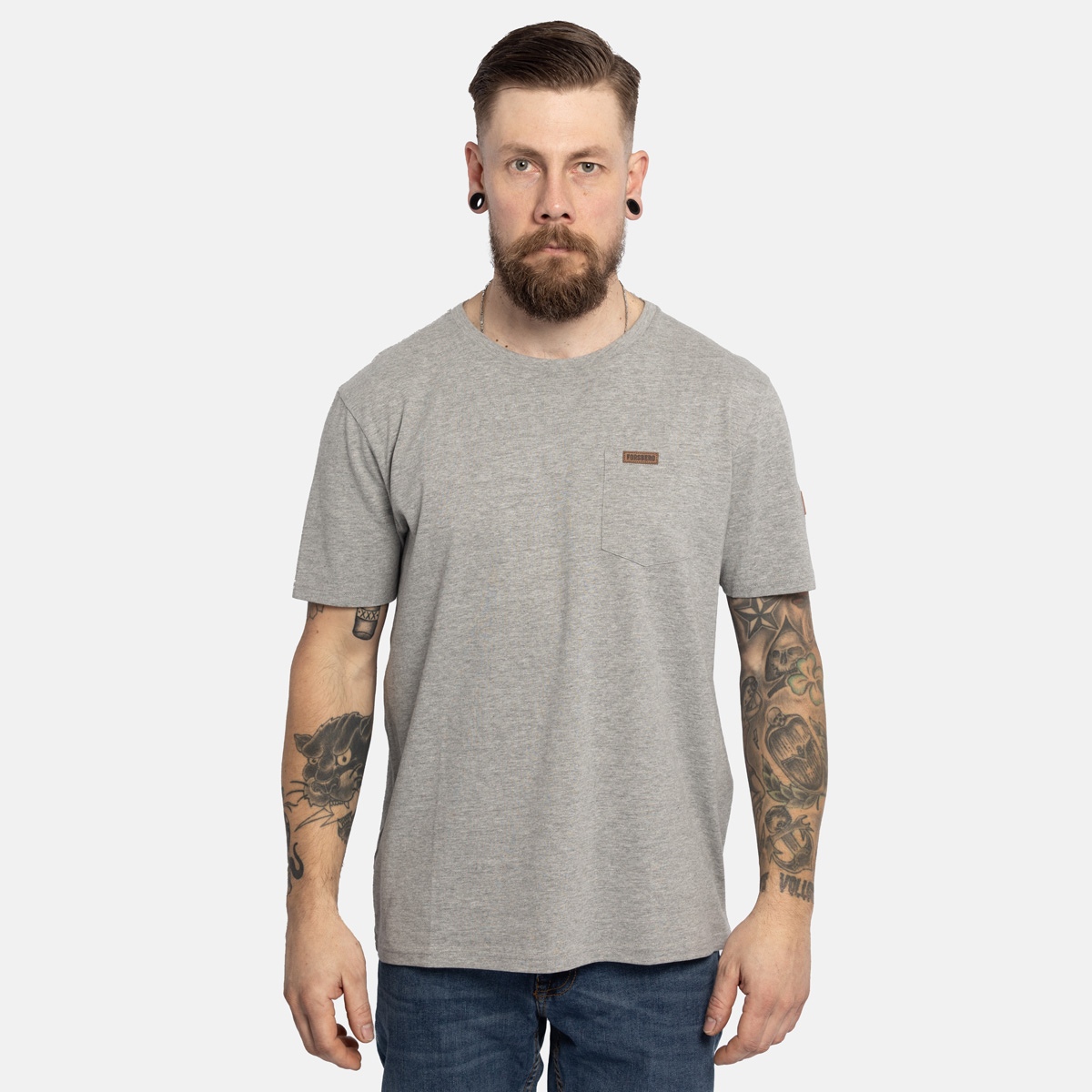 FORSBERG T-Shirt mit Brusttasche - 1