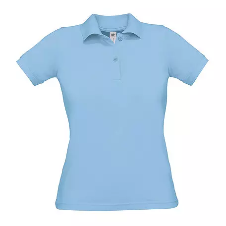 Damen Poloshirt einfarbig aus Baumwolle - 4