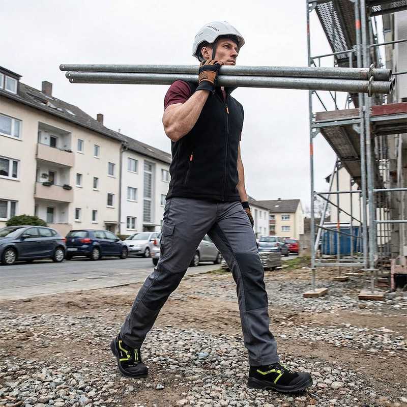 Logistik im Gerüstbau - tonnenschweres Material effizient transportieren und an der Fassade montieren