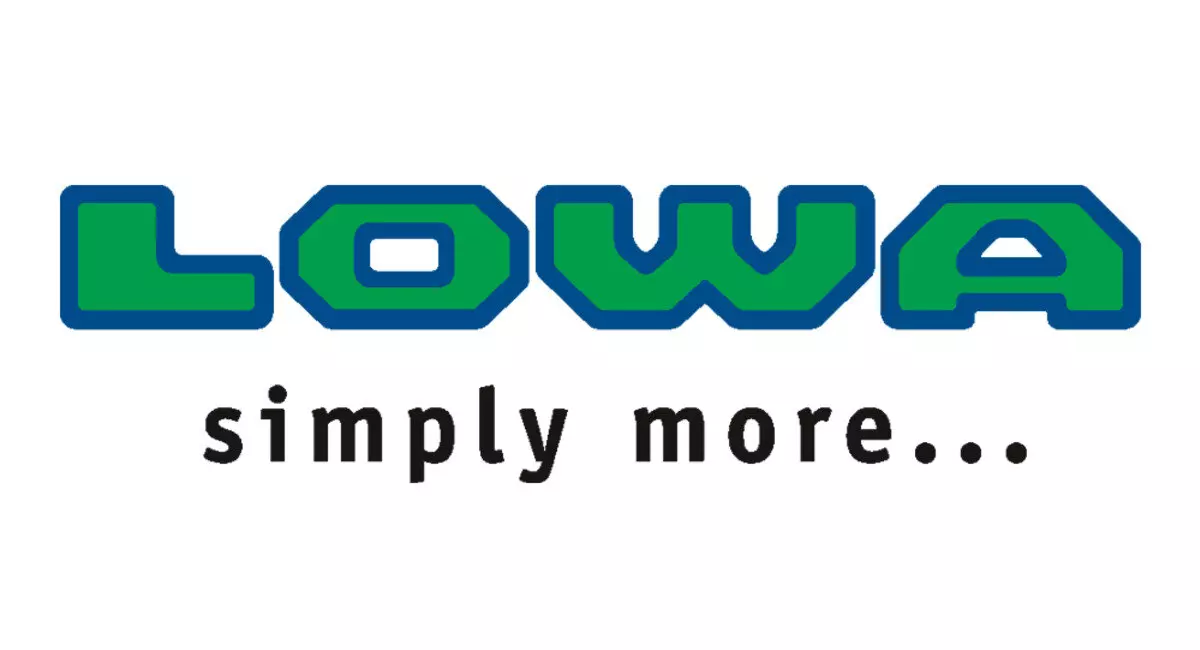 Logo der Marke Lowa in vier Farben auf weißem Hintergrund.