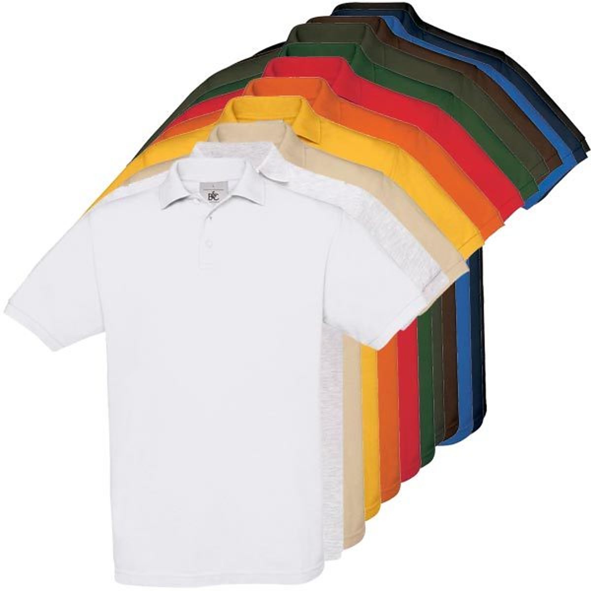 Poloshirt einfarbig aus Baumwolle - 1