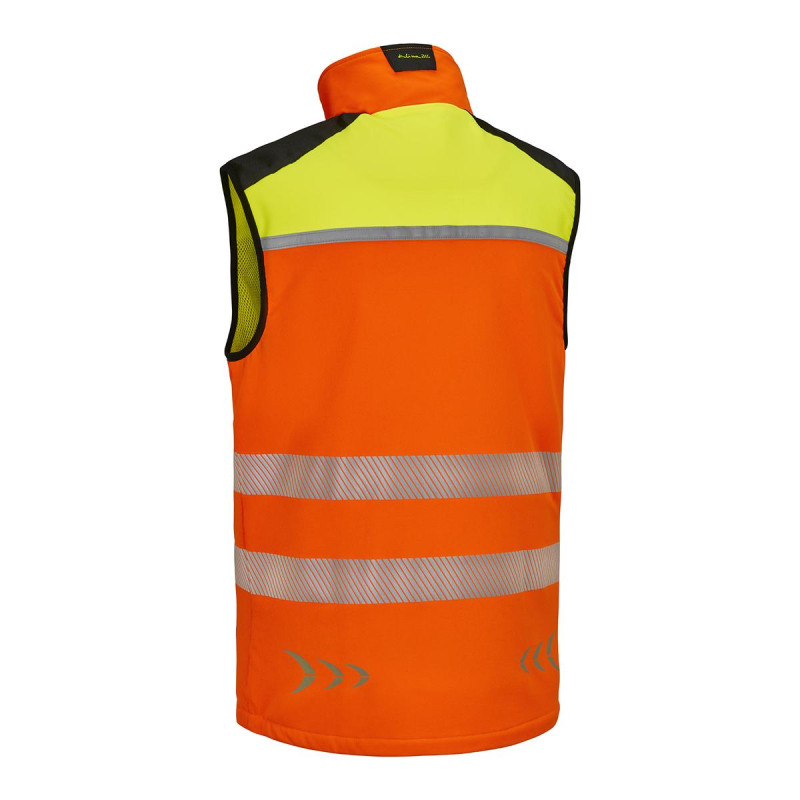 Pfanner® Atmungsaktive Und Elastische KlimaAIR® Weste Mit Guter Sichtbarkeit, Farbe:grau/schwarz, Größe:3XL